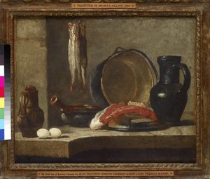 Still Life of Kitchen Utensils, 1700-tallet